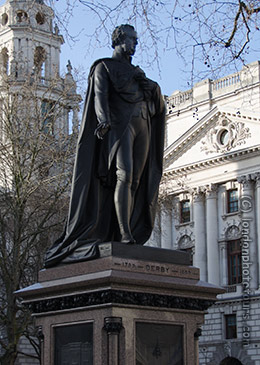 earl of derby - edward smith-stanley parliament square statue by matthew Noble